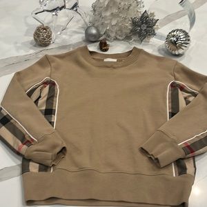 Kids Burberry Graham Vintage Checks sweater sz 8 brown/signature